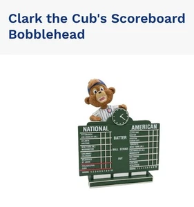 Marcador Clark Cubs Bobblehead CHI Cubs 4/26 SGA EN MANO ¡ENVÍO RÁPIDO NUEVO COMO NUEVO! - Imagen 1 de 1