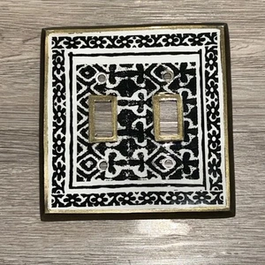 New, ANTHROPOLOGIE Rosalita Light Switch Plate Double Toggle - Bild 1 von 4