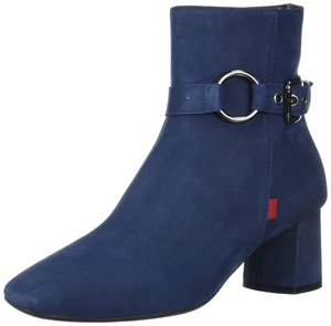 Damen Echtleder Blockabsatz mit Schnallendetail Madison Bootie, Eisblau... - Bild 1 von 1