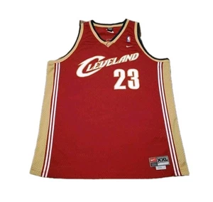 Nike Lebron James #23 Cleveland Cavaliers NBA Men's XXL (+2) Swingman Red Jersey - Picture 1 of 10