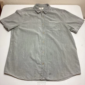 Marine Layer Mens Button Down Size Large Short Sleeve Shirt Olive Green Casual - Picture 1 of 10