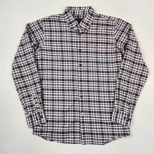 Ariat Shirt Boys XL Gray White Plaid Pro Series Western Long Sleeve Button Up - Picture 1 of 16