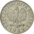 [#542337] Moneta, Polonia, Zloty, 1929, Warsaw, BB, Nichel, KM:14