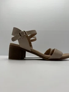 Womens Sandal Zeroe By Airflex Shoe Brown Buckle Closure US 9 Block Heel - Picture 1 of 12