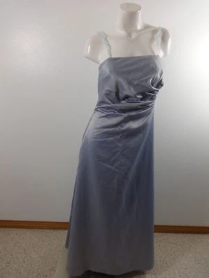 VESTIDO FORMAL MICHELANGELO MUJER ACERO GRIS SATINADO TALLA 12  Foto 1 de 4