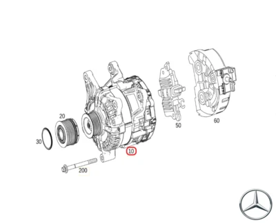 Original Mercedes-Benz A0009063003 Generator A205 C205 S205 W213 S213 C238 X253 - Image 1 of 4