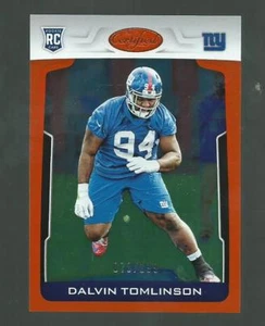 2017 CERTIFIED DALVIN TOMLINSON ORANGE PARALLEL ROOKIE #ED78/199 - Bild 1 von 1