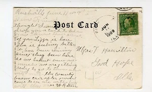 Vintage Postcard RUSHVILLE IL Presbyterian Church 1909 photo image - Picture 1 of 1