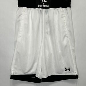 Under Armour Size Small Project Rock Iron Paradise White Shorts 1361618-100 New