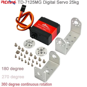 25kg TD-7125MG Metal Gear Digital Servo Motor 4.8-8.4V for RC Robot Smart Car - Picture 1 of 5
