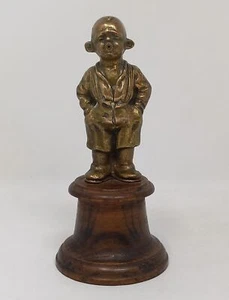 Antique Bronze Figurine / Child - Scugnizzo / Height 10 Cm. + Base - Picture 1 of 11