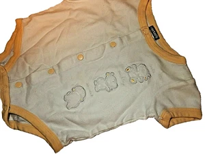 1J 3-6M Vintage Carter's Teddy bear Lamb Puppy Dog Duck Bodysuit Romper Outfit - Picture 1 of 5