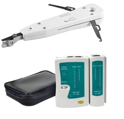 Netzwerk Werkzeugset 2teilig 1x LSA Anlegewerkzeug + 1x Netzwerktester  NEU/OVP - Bild 1 von 4