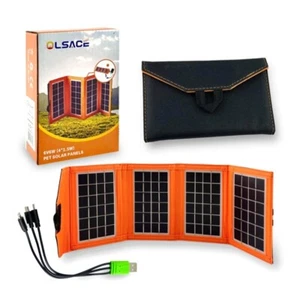 Pannello solare pieghevole caricatore con USB Portatile Smartphone e tablet 6W - Foto 1 di 5