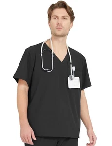 Blusa Médica Ubon Para Hombre Cuello en V Elástica Uniformes Médicos Ropa de Trabajo Profesionales - Imagen 1 de 34