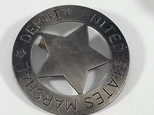Vintage Brooch Pin United Stated Deputy Marshal NOVELTY Signed Denix Spain - Picture 1 of 6
