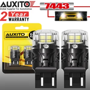 AUXITO 7443 7444 W21W LED Backup Reverse Light Bulbs Back Up Super Bright White - Foto 1 di 15