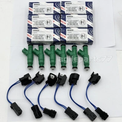 6X 0280155789 Bosch Fuel Injectors For  Plymouth Chrysler Dodge 3.3L V6 1997 New - Image 1 of 4