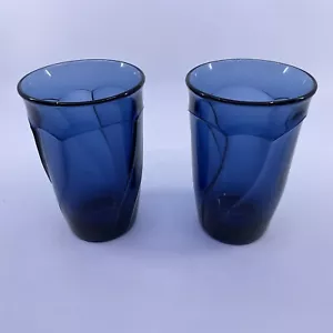 Set di 2 bicchieri Noritake Sweet Swirl blu scuro 5 1/4" - Foto 1 di 9