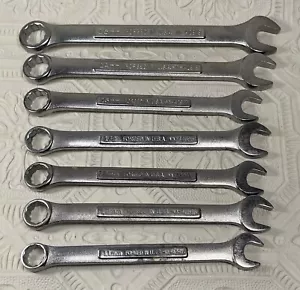 Craftsman Metric MM Wrench Box Open End Made in U.S.A. Metal Tools Lot Of 7 - Picture 1 of 24