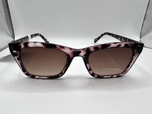 Occhiali da sole quadrati unisex nuovi con etichette Lucky Brand DUSK - guscio tartaruga / viola / rosa - Foto 1 di 19