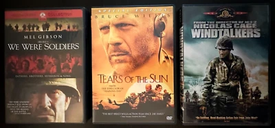 We Were Soldiers, Tears of the Sun, & Windtalkers (DVDS/ Cases all Included) - Image 1 of 4