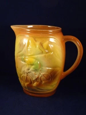 Ancien pichet pot à eau barbotine vélo Cyclisme Tour France St Clément 1950 col - Photo 1/4