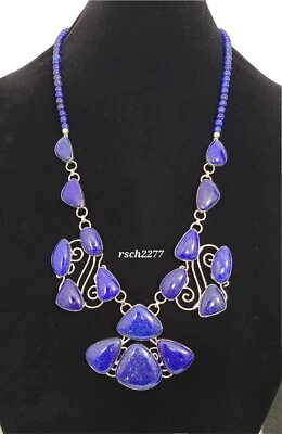 Collar de lapislázuli de forma libre de plata esterlina colección Jay King Gallery - Nuevo con etiquetas - $749.00 Foto 1 de 4