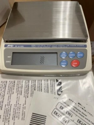 Balance compacto A&D Everest EK-6100j, escala de joyería 6100 g x 0,1 g, NTEP, NUEVO Foto 1 de 2