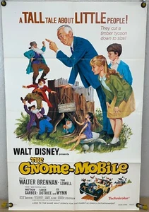 PÓSTER DE PELÍCULA DISNEY'S THE GNOME MOBILE FF ORIGINAL DE UNA HOJA RR76 (1967) - Imagen 1 de 1