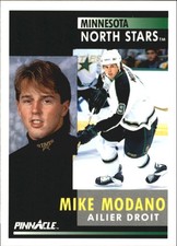 1991-92 (NORTH STARS) Pinnacle French #5 Mike Modano