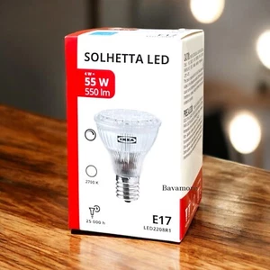 Ikea SOLHETTA LED bulb E17 reflector R14 550 lm, dimmable NEW - Picture 1 of 3