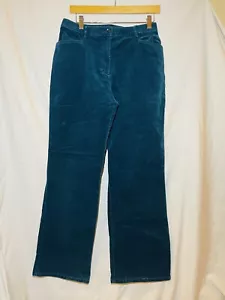 Orvis einfarbig dunkelblaugrün blau Micro-Cordhose Damen 8 EUC - Bild 1 von 4