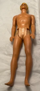 Malibu Ken Doll by Mattel 1968 Made in Hong Kong Molded Blonde Hair Blue Eyes - Picture 1 of 13