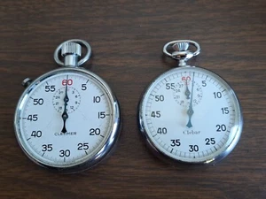 PARTS Swiss Made Clebar Mechanical Wind Up Vintage Stop Watch And Cletimer - Picture 1 of 10