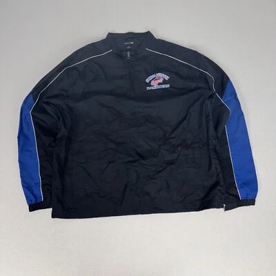 SPORT-TEK Windbreaker Jacket Mens Large Black Colour Block Polyester Long Sleeve - Image 1 of 4