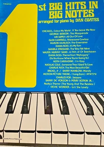 1st Big Hits In BIg Notes, Arranged for Piano by Dan Coates, Easy Piano - Picture 1 of 2