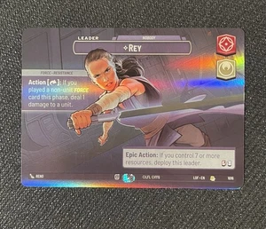 Star Wars Unlimited - REY - Legends of the Force Nobody Showcase #1016 LOF SWU - Picture 1 of 2