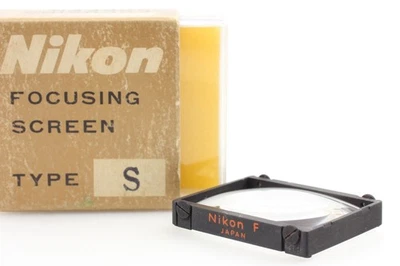 Rare Type S [MINT w/ Box] Nikon Focusing Screen For F2 DATA Film Camera From JPN - Image 1 of 4