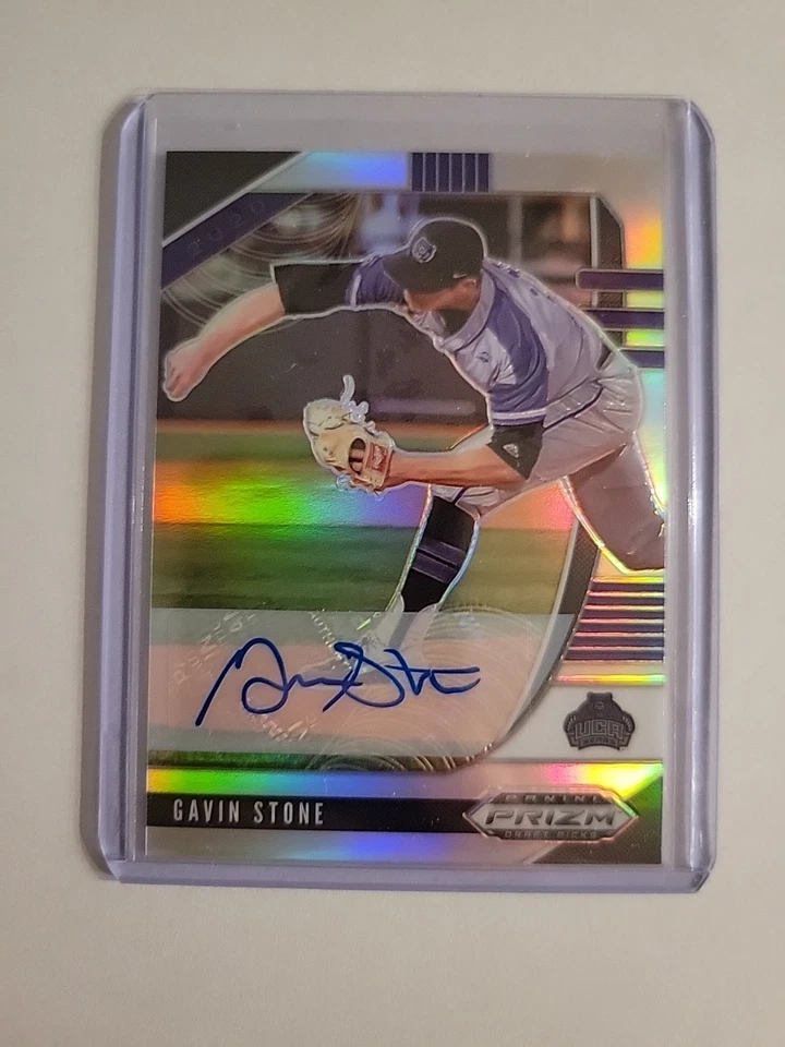 Gavin Stone 2020 Panini Prizm Draft Picks Silver Prizm Auto #PDP159  - Image 1 of 2