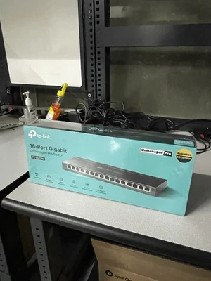 TP-Link TL-SG116 16-Port Gigabit Switch for Home, Gaming, Business — NEW !!!!! - Image 1 of 4