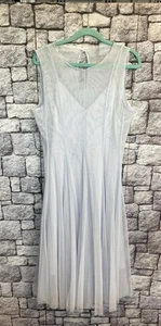 H&M Tüll-Kleid Maxi Zart-hellblau Neu Gr.40 Festlich +Unterkleid Neu 11/21 - Bild 1 von 21