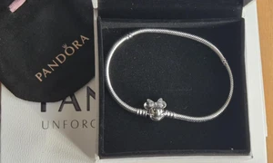 Pandora Disney Minnie Mouse 21 cm Silber Armband + Box & Samtbeutel ✨ - Bild 1 von 6
