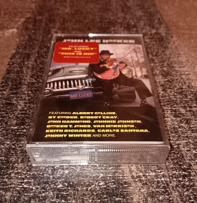 John Lee Hooker - Mr. Lucky - Cassette Pointblank w/Hype Sticker New Sealed - Image 1 of 4