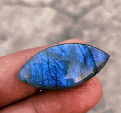 33 Cts. Rainbow Fire labradorita marquesa cabujón piedra preciosa natural... - Imagen 1 de 4