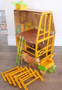Vintage The Sunshine Family Farm Scheune mit Kuh & Huhn Teile Lot 1976 - Bild 1 von 14