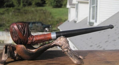 VTG WDC Milano Lock Mount Imported Briar Pat No 1.85580 Estate Pipe 5.3/4" L - Image 1 of 4