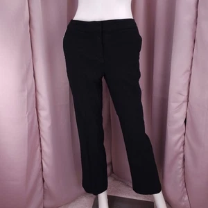 Izod Perform X Women's Black Straight Leg Mid-Rise Lined Ankle Pants W Pockets 6 - Picture 1 of 9