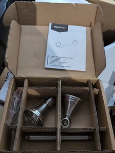 AMAZON BASICS AB-BR809-SN Modern Spring Toilettenpapierhalter, Satin Nickel - Bild 1 von 2