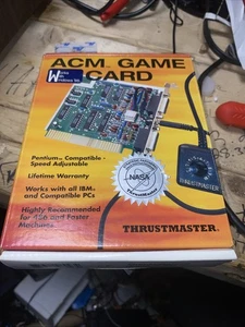 VTG Thrustmaster ACM Karta do gry IBM Windows 95 Thrustware Plug & Play - PRZECZYTAJ - Zdjęcie 1 z 11